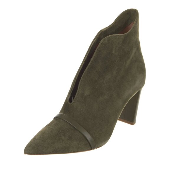 Malone Souliers green suede boots, size 7 - Picture 2 of 5